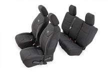Load image into Gallery viewer, Jeep Neoprene Seat Cover Set Black 11-12 Wrangler JK Unlimited Rough Country