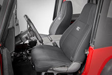 Load image into Gallery viewer, Jeep Neoprene Seat Cover Set Black 87-90 Wrangler YJ Rough Country