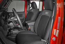 Load image into Gallery viewer, Jeep Neoprene Seat Cover Set Black 20-Up Gladiator JT Rough Country