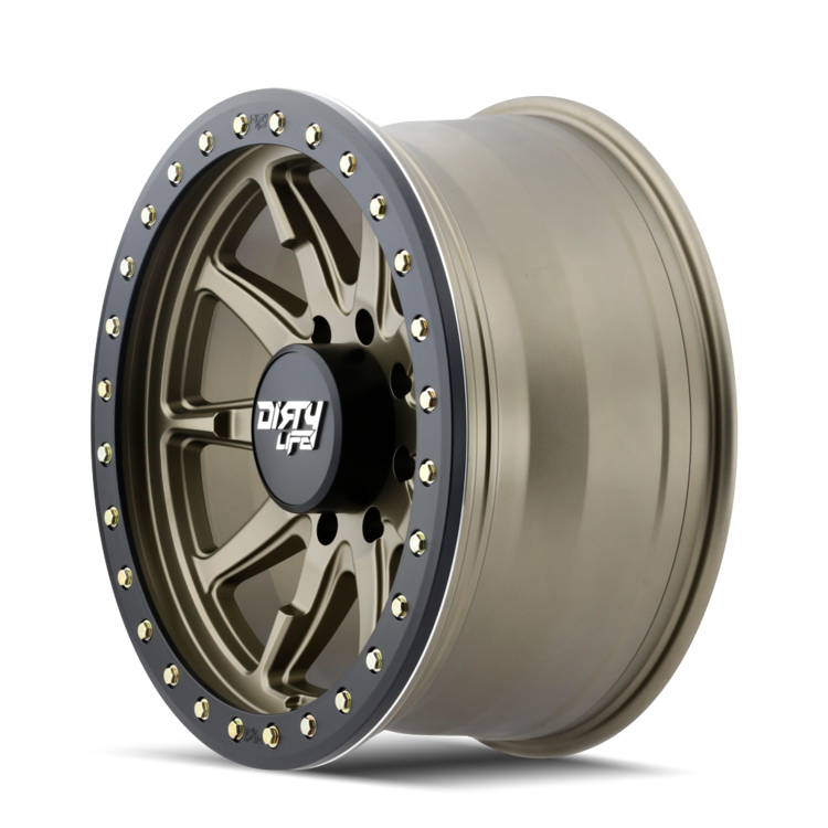 Dirty life 9304 DT-2 Satin Gold 17x9 5x127-Clearance