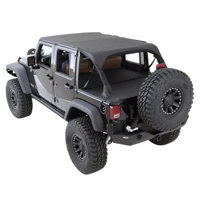 SmittyBilt 2007-2018 Jeep Wrangler Extended Brief Top (Black Diamond) – 94635-Clearance