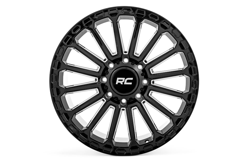 97 Series Wheel One-Piece Gloss Black 17x9 6x5.5 -12mm Rough Country