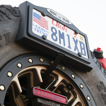 Load image into Gallery viewer, EZ License Plate Mount Black Aluminum Rock Slide Engineering
