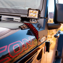 Load image into Gallery viewer, JL/JT Cowl LED Light Pod Bracket Rock Slide Engineering