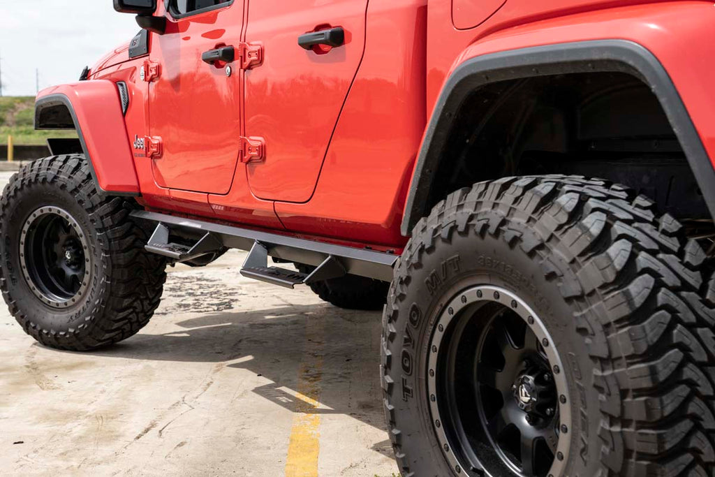 Jeep Cab-Length AL2 Drop Steps 2020 Gladiator JT Rough Country