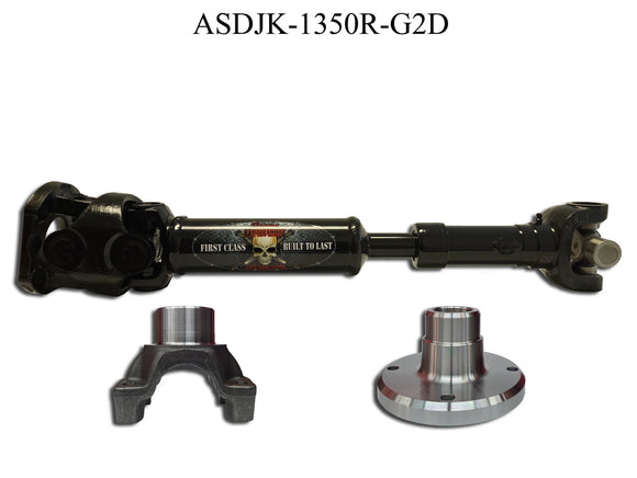JK Rear 1350 CV Greaseable Driveshaft 2 Door Adams Driveshaft