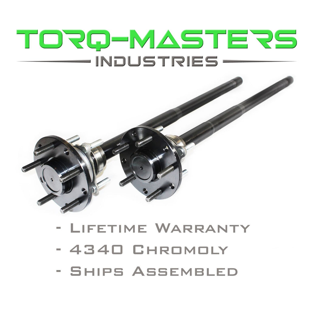 Torq-Masters Axles Chromoly Rear Axle Shaft Assembled Pair Jeep YJ, TJ, XJ, ZJ Dana 35 1994 and Newer