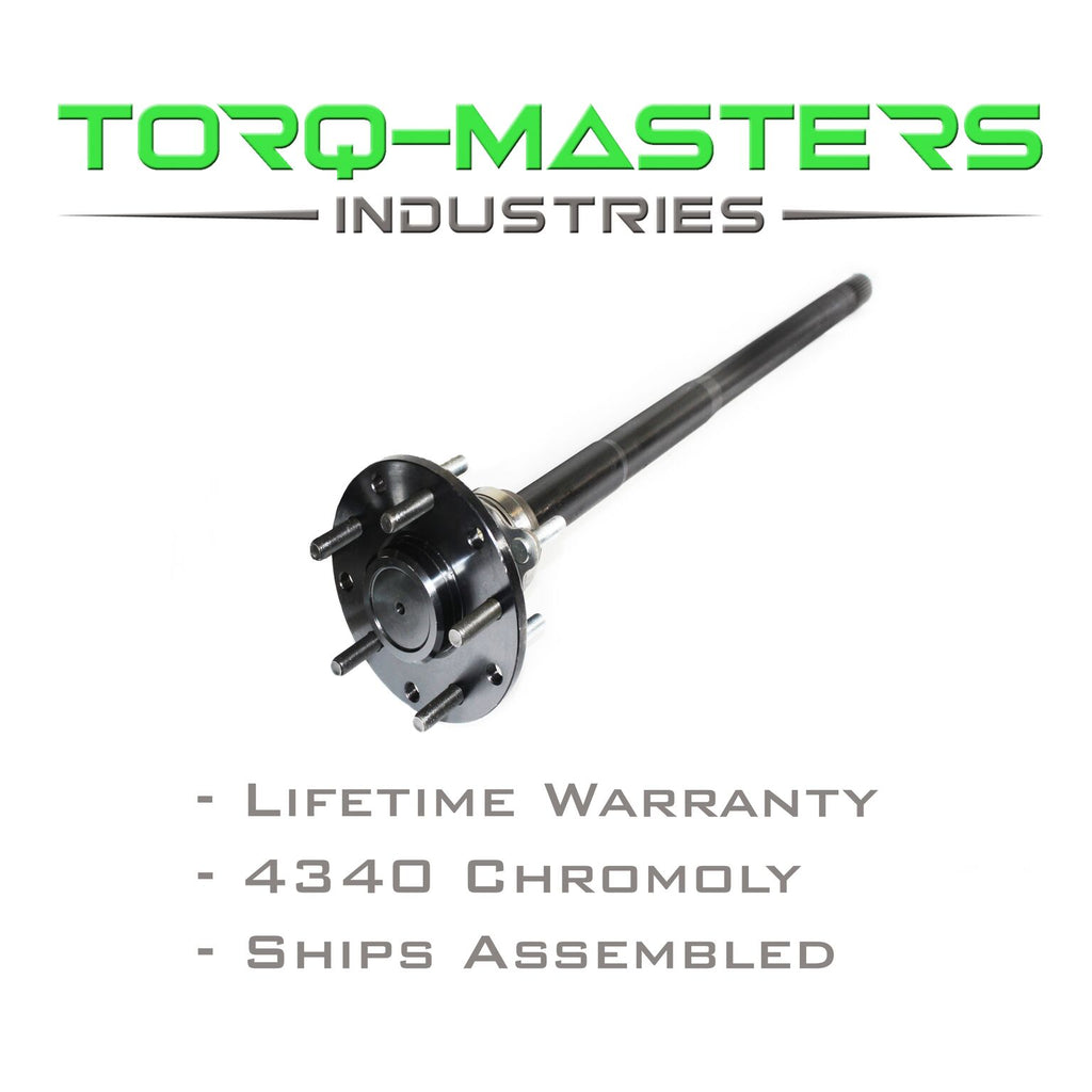Torq-Masters Axles Chromoly Rear Axle Shaft Assembled Single Ford 8.8 - Drivers Side
