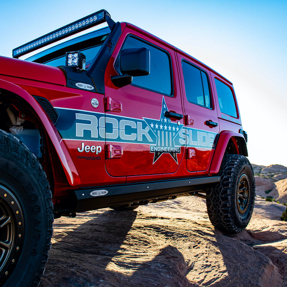 Jeep JL Side Step Sliders For 20-23 Wrangler JL 4 Door Models Passenger Side Sub Part Rock Slide Engineering