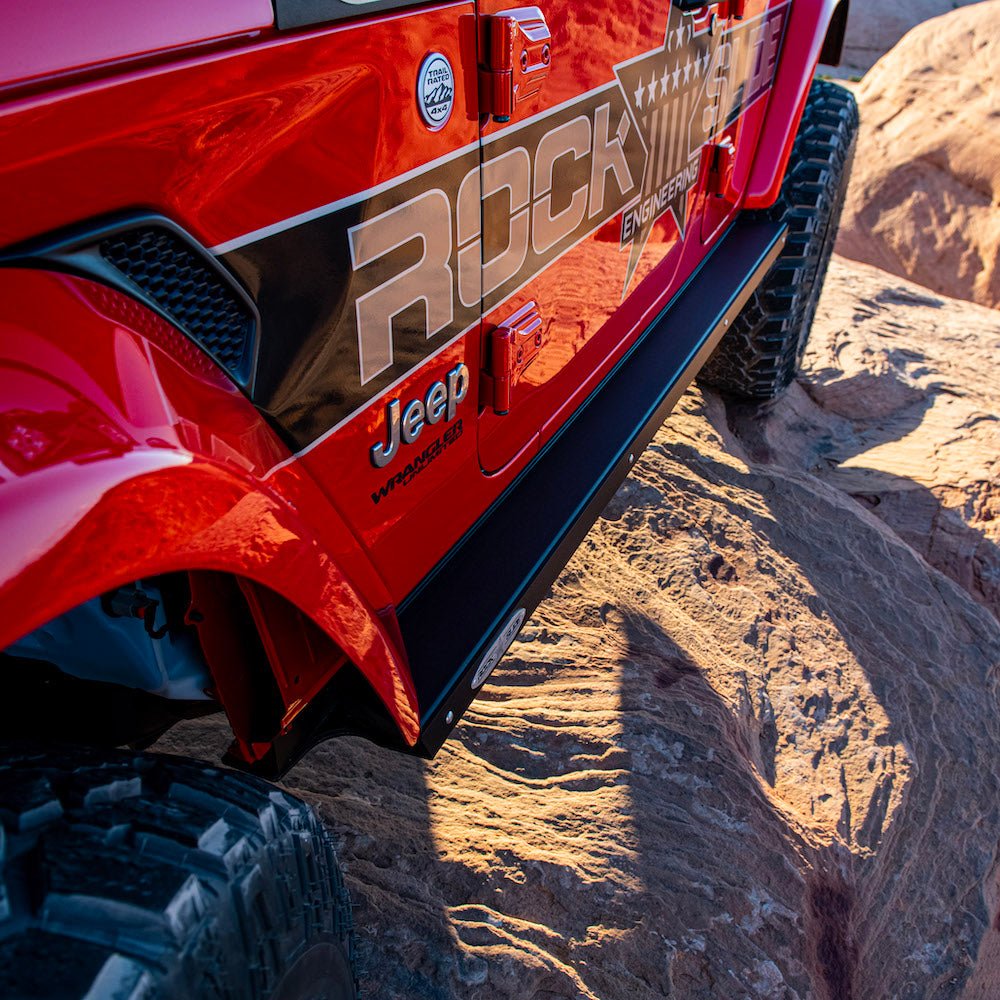 Jeep JL Side Step Sliders For 20-23 Wrangler JL 4 Door Models Passenger Side Sub Part Rock Slide Engineering