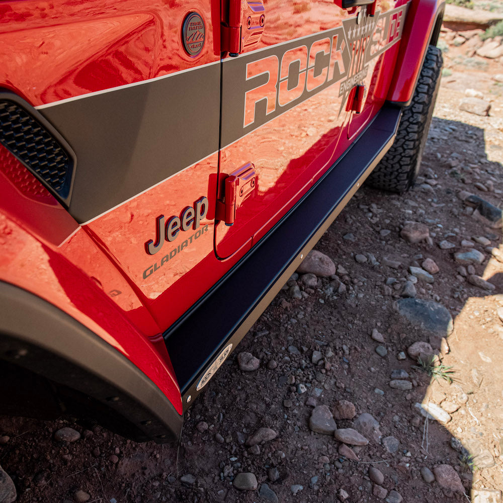 JT Gladiator Side Step Sliders For 2024 Jeep Gladiator Extensions Sub Part Rock Slide Engineering
