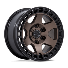 Load image into Gallery viewer, BAHARI 17X8.5 6X5.5 106 +25 B-BRNZ M-BLK