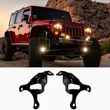 Load image into Gallery viewer, Jeep JL / JT Steerable Knuckle Pod Light Mounts (2018+ Gladiator/Wrangler)