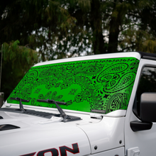 Load image into Gallery viewer, Jeep Wrangler (JL, JT, JK) and Jeep Gladiator Stock Printed Solar Shield (2007-2026)