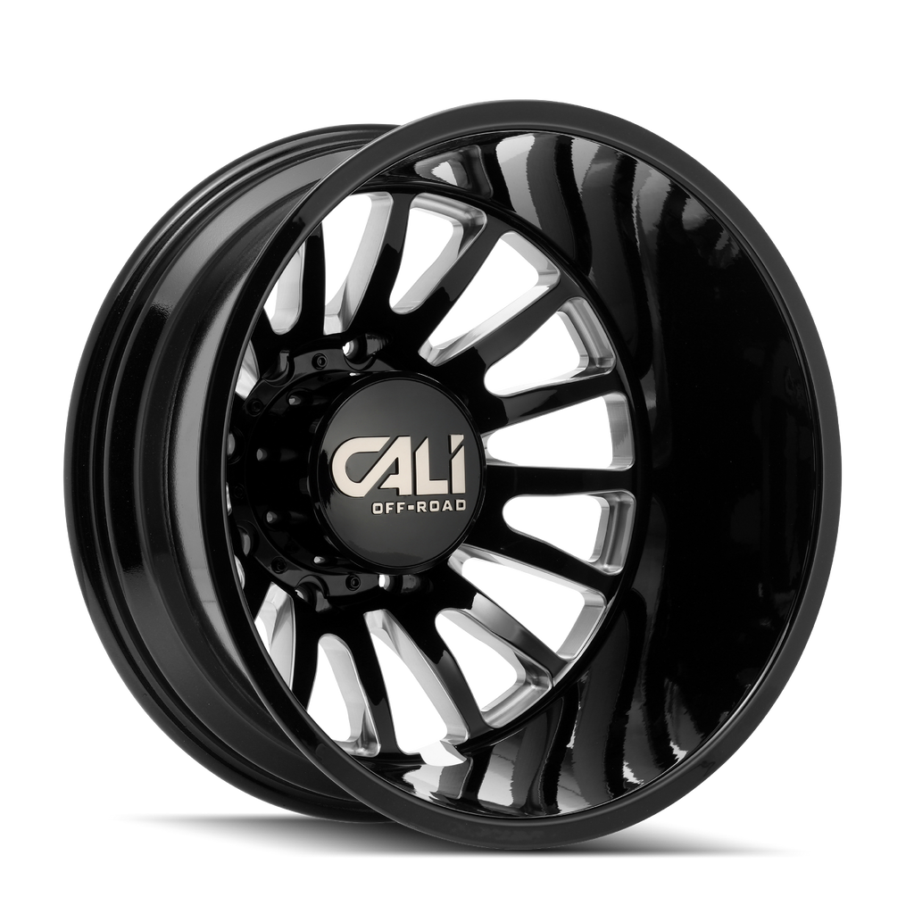 SUMMIT DUALLY FRONT (9110) GLOSS BLACK MILLED