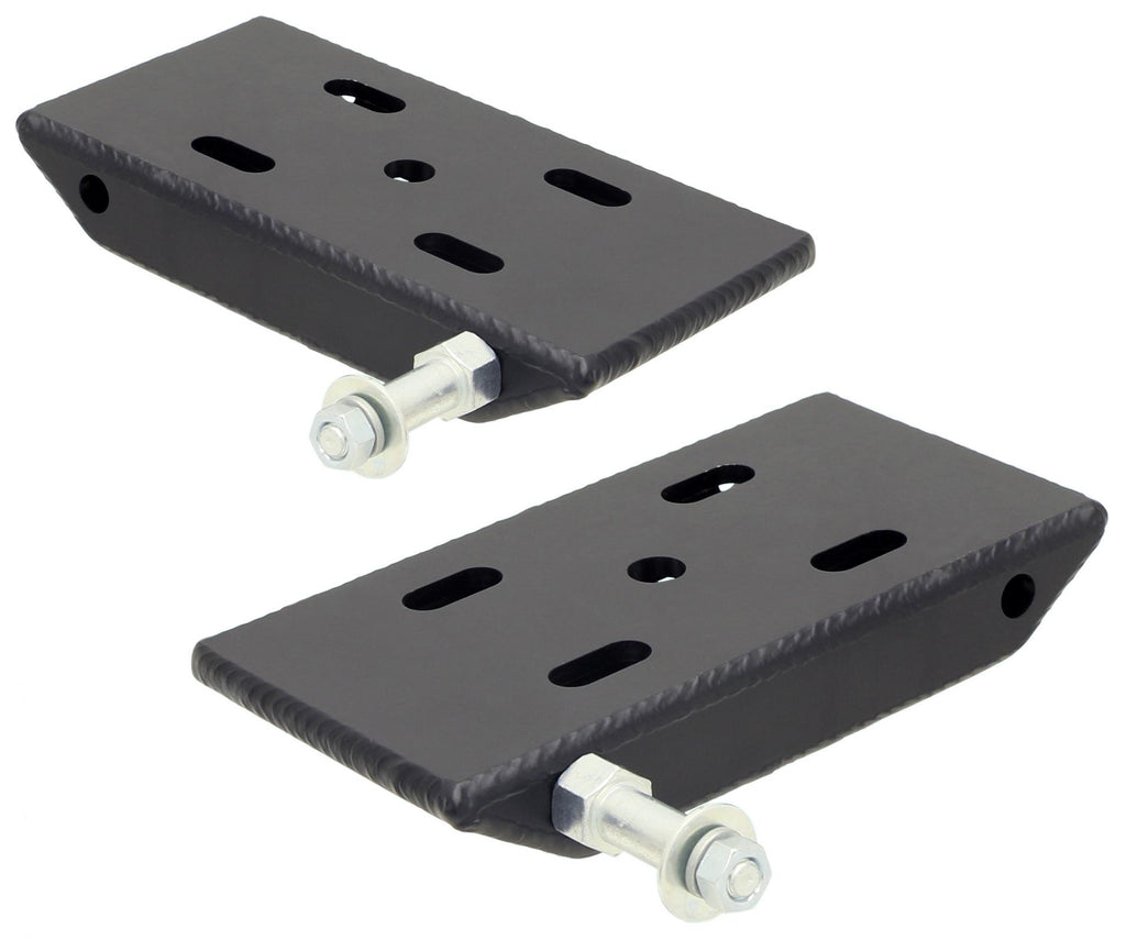HD Leaf Spring Plates For Use w/2 Inch Springs 76-86 Jeep CJ Front Includes Replaceable Sway Bar Mounts Pair RockJock 4x4