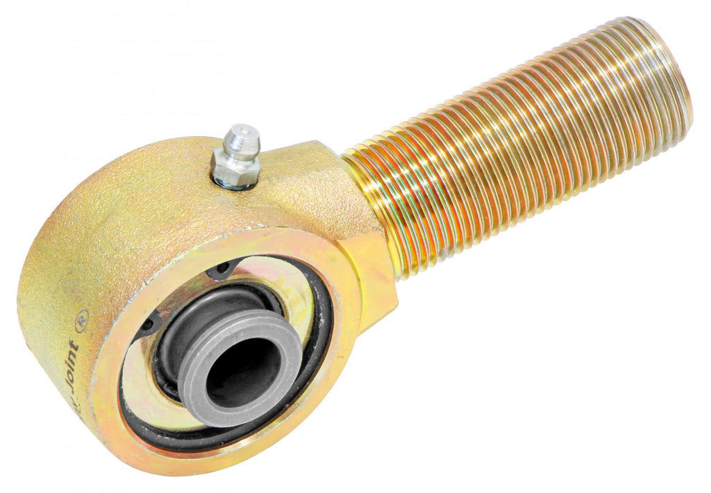 Narrow Forged Johnny Joint 2 Inch 2.190 Inch X 0.482 Inch Ball 1 Inch-14 Left Hand Threaded Shank Externally Greased Each RockJock 4x4
