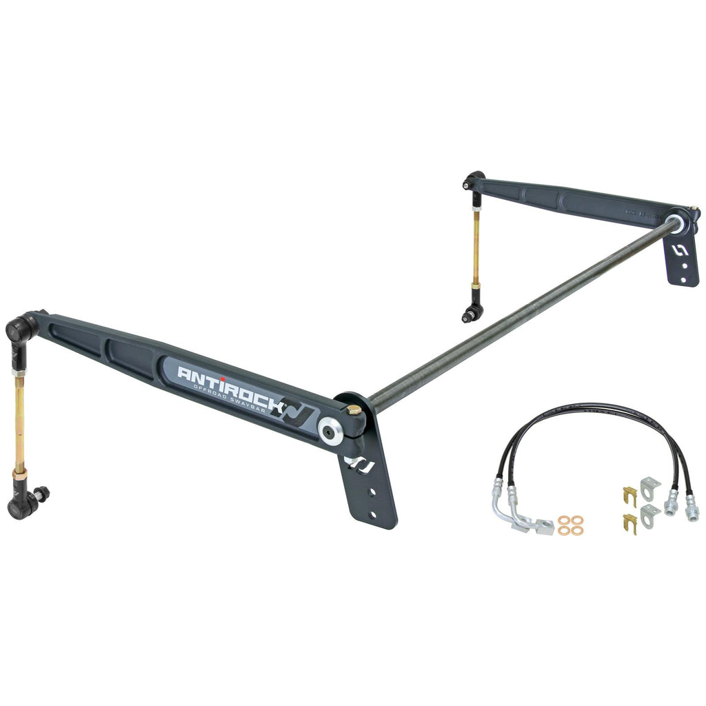 Antirock Sway Bar Kit 07-18 Wrangler JK 4 Door Rear Bolt-On Steel Arms RockJock 4x4