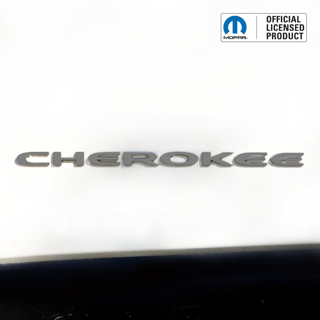 CHEROKEE Door Emblem Overlay Decal Set | Fits 2014–2025 Jeep Cherokee