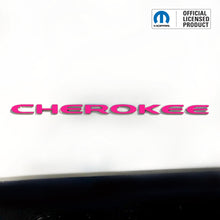 Load image into Gallery viewer, CHEROKEE Door Emblem Overlay Decal Set | Fits 2014–2025 Jeep Cherokee