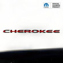 Load image into Gallery viewer, CHEROKEE Door Emblem Overlay Decal Set | Fits 2014–2025 Jeep Cherokee