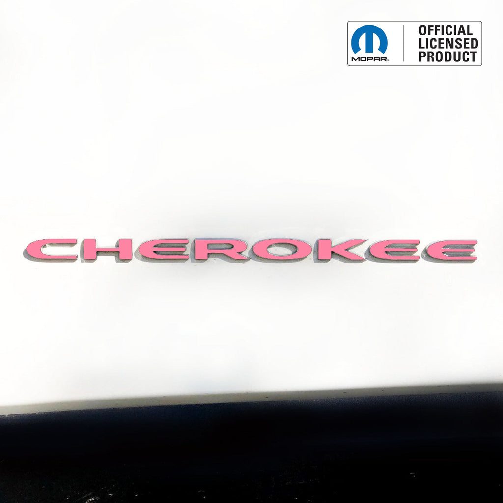 CHEROKEE Door Emblem Overlay Decal Set | Fits 2014–2025 Jeep Cherokee