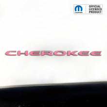 Load image into Gallery viewer, CHEROKEE Door Emblem Overlay Decal Set | Fits 2014–2025 Jeep Cherokee