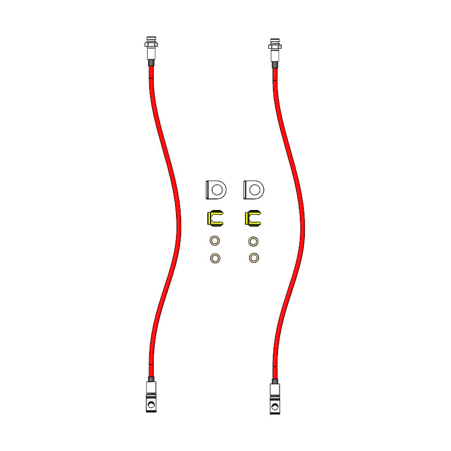Jeep Front Brake Lines 1984-2006 TJ/LJ/XJ/ZJ Clayton Off Road