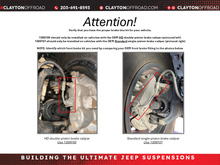 Load image into Gallery viewer, Jeep HD Front Brake Lines 2018+ JL/JT Clayton Off Road