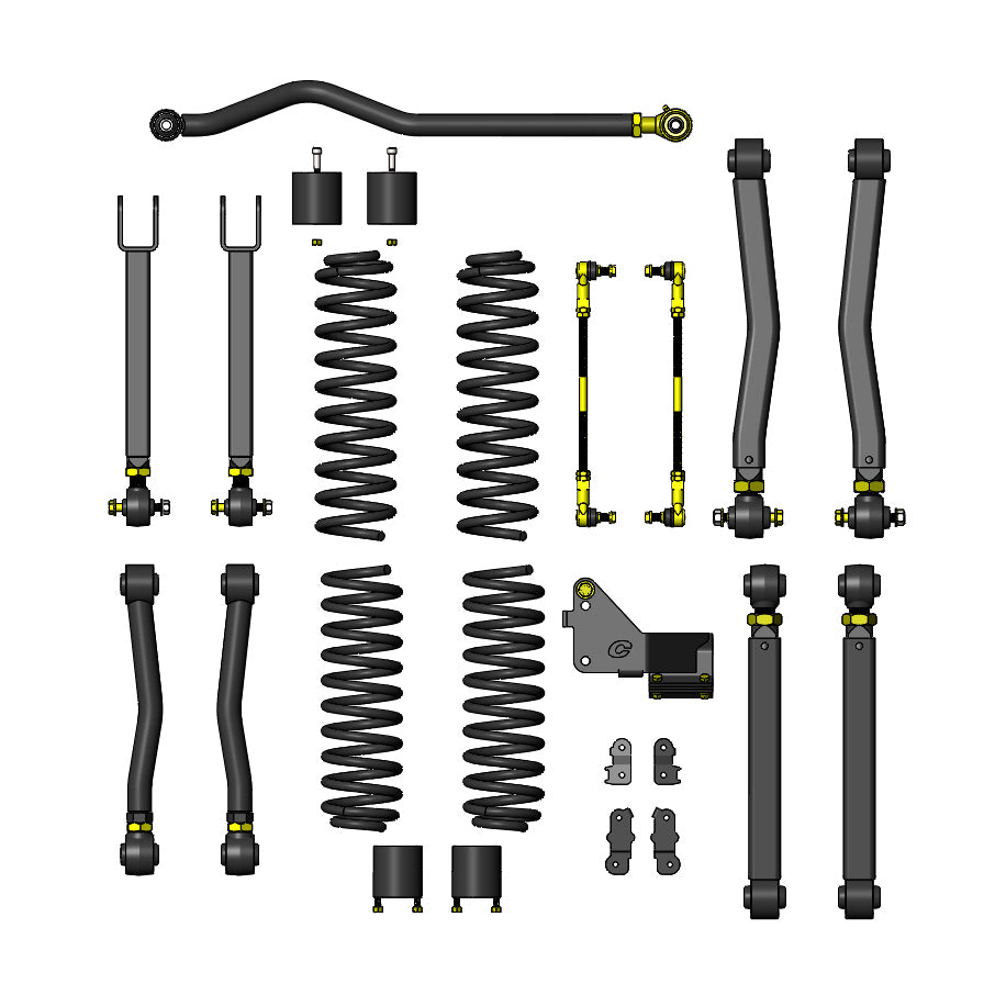 Jeep JK Lift Kit 3.5 Inch Lift Overland Plus For 07-18 JK Clayton Off Road