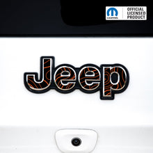 Load image into Gallery viewer, Jeep Emblem Overlay Decals – Topographic Map Print | Fits Grand Cherokee, Cherokee, Compass, Renegade, Liberty, Patriot (Various Years)