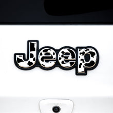 Load image into Gallery viewer, Jeep Emblem Overlay Decals – Animal Print Designs | Fits Grand Cherokee, Cherokee, Compass, Renegade, Liberty, Patriot