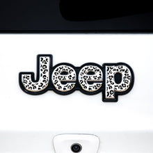 Load image into Gallery viewer, Jeep Emblem Overlay Decals – Animal Print Designs | Fits Grand Cherokee, Cherokee, Compass, Renegade, Liberty, Patriot