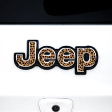 Load image into Gallery viewer, Jeep Emblem Overlay Decals – Animal Print Designs | Fits Grand Cherokee, Cherokee, Compass, Renegade, Liberty, Patriot