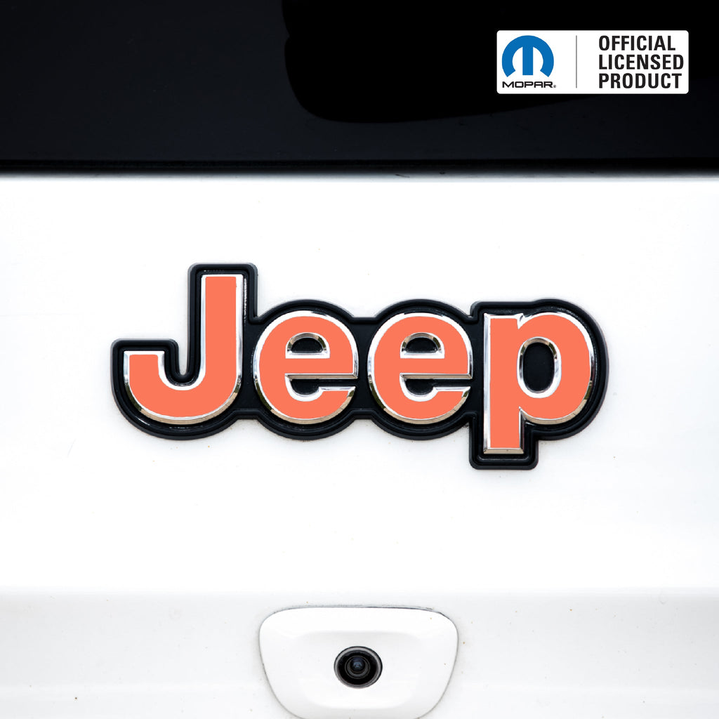 JEEP Emblem Overlay Decals – Solid Colors | Fits Jeep Liberty
