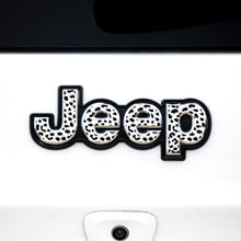Load image into Gallery viewer, Jeep Emblem Overlay Decals – Animal Print Designs | Fits Grand Cherokee, Cherokee, Compass, Renegade, Liberty, Patriot
