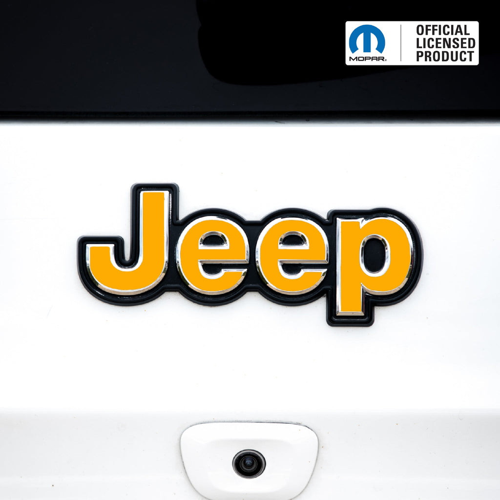 JEEP Emblem Overlay Decals – Solid Colors | Fits Jeep Liberty