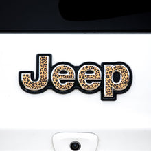 Load image into Gallery viewer, Jeep Emblem Overlay Decals – Animal Print Designs | Fits Grand Cherokee, Cherokee, Compass, Renegade, Liberty, Patriot