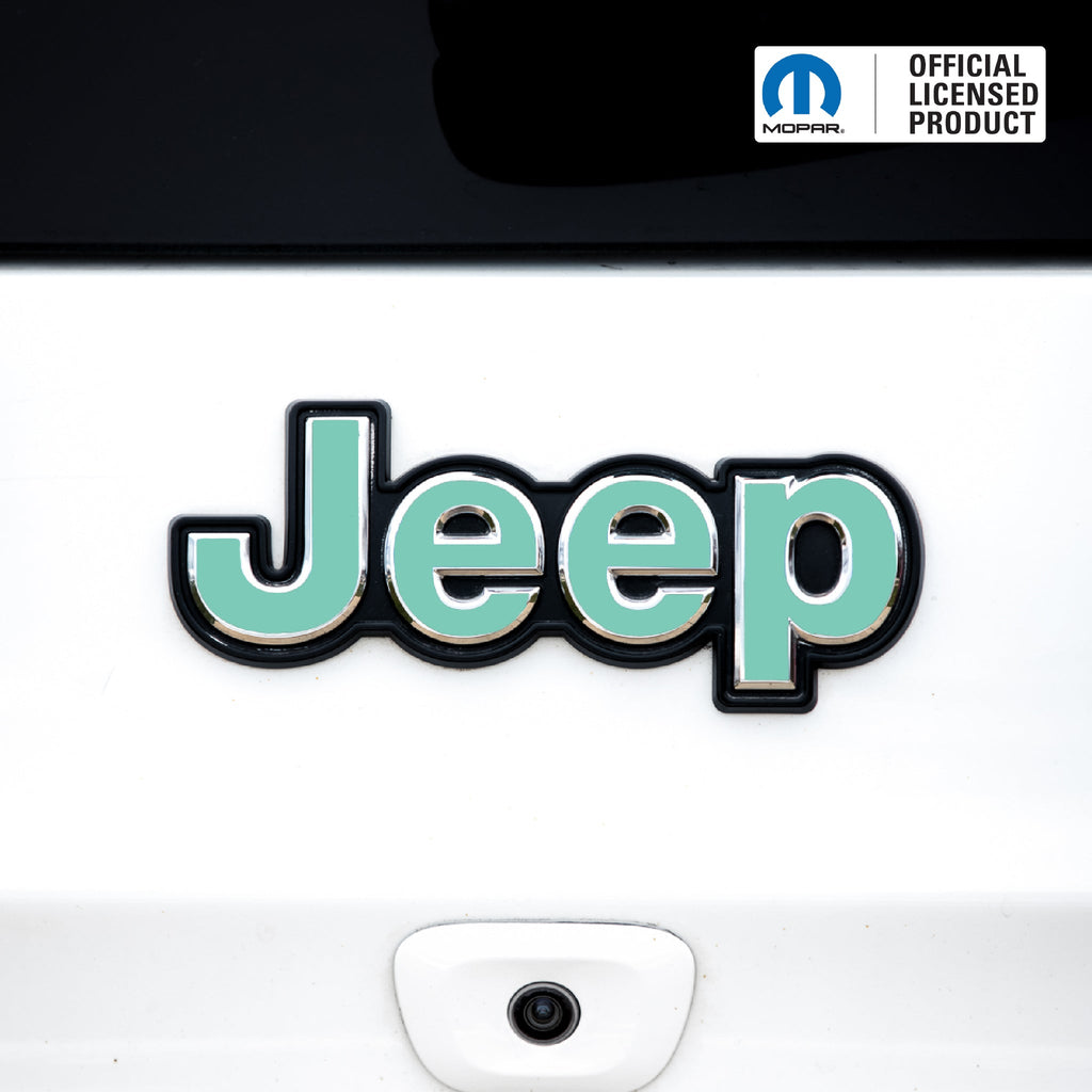 JEEP Emblem Overlay Decals – Solid Colors | Fits Jeep Liberty