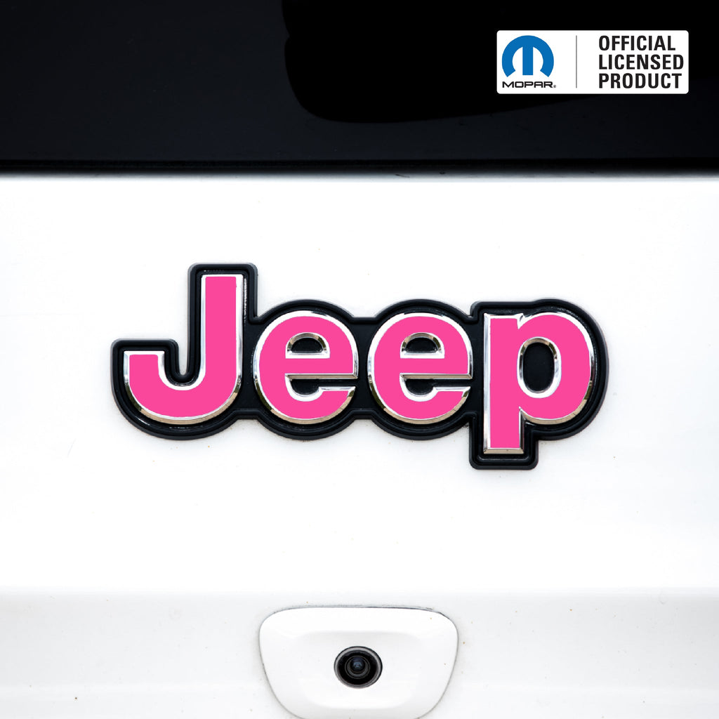 JEEP Emblem Overlay Decals – Solid Colors | Fits Jeep Liberty