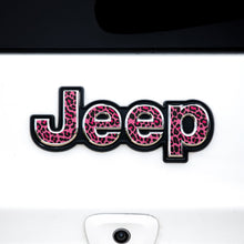 Load image into Gallery viewer, Jeep Emblem Overlay Decals – Animal Print Designs | Fits Grand Cherokee, Cherokee, Compass, Renegade, Liberty, Patriot