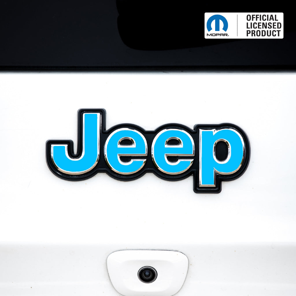 JEEP Emblem Overlay Decals – Solid Colors | Fits Jeep Liberty