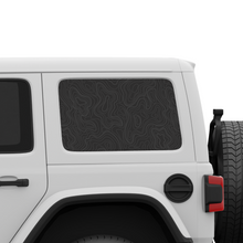Load image into Gallery viewer, Topographic Window Graphic for Wrangler Hard Top | Set of 2