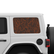 Load image into Gallery viewer, Topographic Window Graphic for Wrangler Hard Top | Set of 2