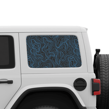 Load image into Gallery viewer, Topographic Window Graphic for Wrangler Hard Top | Set of 2
