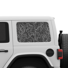 Load image into Gallery viewer, Topographic Window Graphic for Wrangler Hard Top | Set of 2