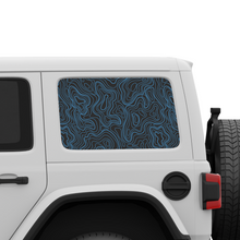 Load image into Gallery viewer, Topographic Window Graphic for Wrangler Hard Top | Set of 2