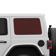 Load image into Gallery viewer, Topographic Window Graphic for Wrangler Hard Top | Set of 2