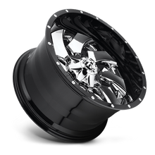 Load image into Gallery viewer, Aluminum Wheels 20X10 Cleaver D240 8 On 165.1 Chrome/Gloss Black Lip 125.1 Bore -19 Offset 8 Spoke Fuel Off Road Wheels