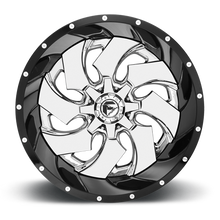 Load image into Gallery viewer, Aluminum Wheels 20X10 Cleaver D240 8 On 165.1 Chrome/Gloss Black Lip 125.1 Bore -19 Offset 8 Spoke Fuel Off Road Wheels